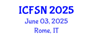 International Conference on Food Science and Nutrition (ICFSN) June 03, 2025 - Rome, Italy