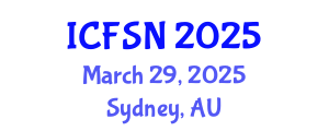 International Conference on Food Science and Nutrition (ICFSN) March 29, 2025 - Sydney, Australia