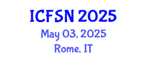 International Conference on Food Science and Nutrition (ICFSN) May 03, 2025 - Rome, Italy