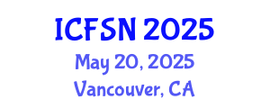 International Conference on Food Science and Nutrition (ICFSN) May 20, 2025 - Vancouver, Canada