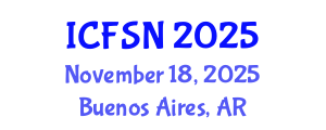International Conference on Food Science and Nutrition (ICFSN) November 18, 2025 - Buenos Aires, Argentina