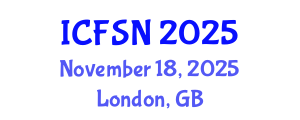 International Conference on Food Science and Nutrition (ICFSN) November 18, 2025 - London, United Kingdom