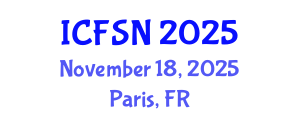 International Conference on Food Science and Nutrition (ICFSN) November 18, 2025 - Paris, France