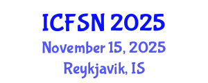 International Conference on Food Science and Nutrition (ICFSN) November 15, 2025 - Reykjavik, Iceland