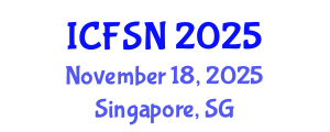 International Conference on Food Science and Nutrition (ICFSN) November 18, 2025 - Singapore, Singapore