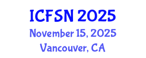 International Conference on Food Science and Nutrition (ICFSN) November 15, 2025 - Vancouver, Canada