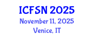 International Conference on Food Science and Nutrition (ICFSN) November 11, 2025 - Venice, Italy