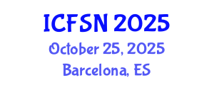 International Conference on Food Science and Nutrition (ICFSN) October 25, 2025 - Barcelona, Spain