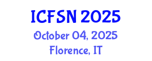 International Conference on Food Science and Nutrition (ICFSN) October 04, 2025 - Florence, Italy