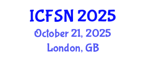 International Conference on Food Science and Nutrition (ICFSN) October 21, 2025 - London, United Kingdom