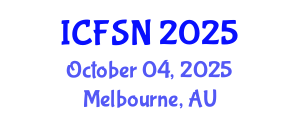 International Conference on Food Science and Nutrition (ICFSN) October 04, 2025 - Melbourne, Australia