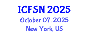International Conference on Food Science and Nutrition (ICFSN) October 07, 2025 - New York, United States