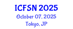 International Conference on Food Science and Nutrition (ICFSN) October 07, 2025 - Tokyo, Japan