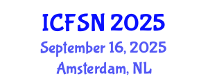 International Conference on Food Science and Nutrition (ICFSN) September 16, 2025 - Amsterdam, Netherlands