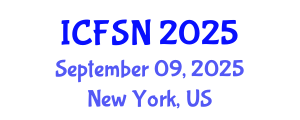 International Conference on Food Science and Nutrition (ICFSN) September 09, 2025 - New York, United States