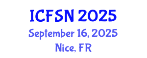 International Conference on Food Science and Nutrition (ICFSN) September 16, 2025 - Nice, France