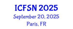 International Conference on Food Science and Nutrition (ICFSN) September 20, 2025 - Paris, France