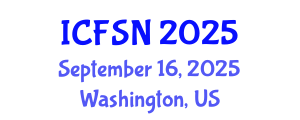 International Conference on Food Science and Nutrition (ICFSN) September 16, 2025 - Washington, United States