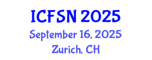 International Conference on Food Science and Nutrition (ICFSN) September 16, 2025 - Zurich, Switzerland