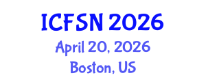 International Conference on Food Science and Nutrition (ICFSN) April 20, 2026 - Boston, United States International Conference on Food Science and Nutrition (ICFSN) April 20, 2026 - Boston, United States