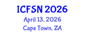 International Conference on Food Science and Nutrition (ICFSN) April 13, 2026 - Cape Town, South Africa International Conference on Food Science and Nutrition (ICFSN) April 13, 2026 - Cape Town, South Africa