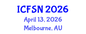 International Conference on Food Science and Nutrition (ICFSN) April 13, 2026 - Melbourne, Australia International Conference on Food Science and Nutrition (ICFSN) April 13, 2026 - Melbourne, Australia