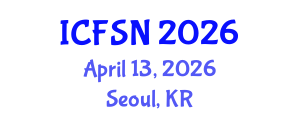International Conference on Food Science and Nutrition (ICFSN) April 13, 2026 - Seoul, Republic of Korea