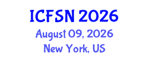 International Conference on Food Science and Nutrition (ICFSN) August 09, 2026 - New York, United States International Conference on Food Science and Nutrition (ICFSN) August 09, 2026 - New York, United States