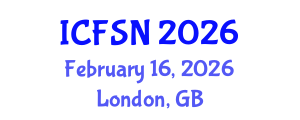 International Conference on Food Science and Nutrition (ICFSN) February 16, 2026 - London, United Kingdom