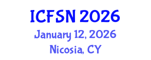 International Conference on Food Science and Nutrition (ICFSN) January 12, 2026 - Nicosia, Cyprus International Conference on Food Science and Nutrition (ICFSN) January 12, 2026 - Nicosia, Cyprus