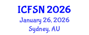 International Conference on Food Science and Nutrition (ICFSN) January 26, 2026 - Sydney, Australia International Conference on Food Science and Nutrition (ICFSN) January 26, 2026 - Sydney, Australia