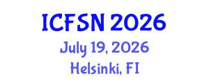 International Conference on Food Science and Nutrition (ICFSN) July 19, 2026 - Helsinki, Finland