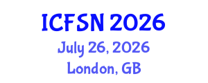 International Conference on Food Science and Nutrition (ICFSN) July 26, 2026 - London, United Kingdom