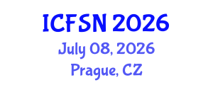 International Conference on Food Science and Nutrition (ICFSN) July 08, 2026 - Prague, Czechia International Conference on Food Science and Nutrition (ICFSN) July 08, 2026 - Prague, Czechia
