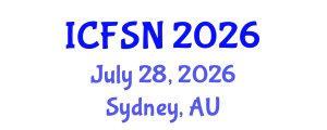 International Conference on Food Science and Nutrition (ICFSN) July 28, 2026 - Sydney, Australia International Conference on Food Science and Nutrition (ICFSN) July 28, 2026 - Sydney, Australia