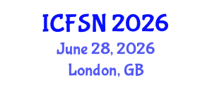 International Conference on Food Science and Nutrition (ICFSN) June 28, 2026 - London, United Kingdom