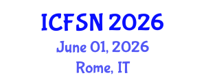 International Conference on Food Science and Nutrition (ICFSN) June 01, 2026 - Rome, Italy International Conference on Food Science and Nutrition (ICFSN) June 01, 2026 - Rome, Italy
