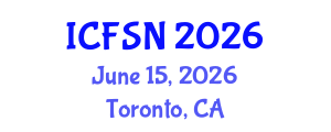 International Conference on Food Science and Nutrition (ICFSN) June 15, 2026 - Toronto, Canada