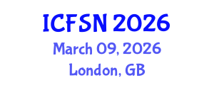International Conference on Food Science and Nutrition (ICFSN) March 09, 2026 - London, United Kingdom