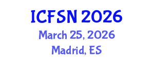 International Conference on Food Science and Nutrition (ICFSN) March 25, 2026 - Madrid, Spain