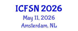 International Conference on Food Science and Nutrition (ICFSN) May 11, 2026 - Amsterdam, Netherlands International Conference on Food Science and Nutrition (ICFSN) May 11, 2026 - Amsterdam, Netherlands