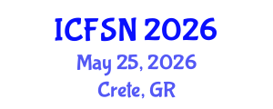 International Conference on Food Science and Nutrition (ICFSN) May 25, 2026 - Crete, Greece International Conference on Food Science and Nutrition (ICFSN) May 25, 2026 - Crete, Greece