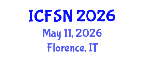 International Conference on Food Science and Nutrition (ICFSN) May 11, 2026 - Florence, Italy International Conference on Food Science and Nutrition (ICFSN) May 11, 2026 - Florence, Italy