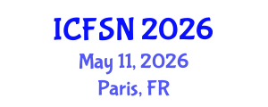 International Conference on Food Science and Nutrition (ICFSN) May 11, 2026 - Paris, France International Conference on Food Science and Nutrition (ICFSN) May 11, 2026 - Paris, France