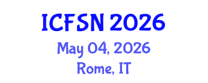 International Conference on Food Science and Nutrition (ICFSN) May 04, 2026 - Rome, Italy