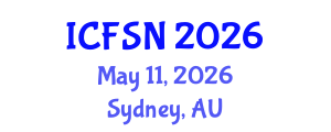 International Conference on Food Science and Nutrition (ICFSN) May 11, 2026 - Sydney, Australia International Conference on Food Science and Nutrition (ICFSN) May 11, 2026 - Sydney, Australia