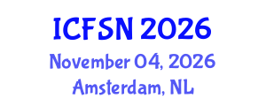 International Conference on Food Science and Nutrition (ICFSN) November 04, 2026 - Amsterdam, Netherlands International Conference on Food Science and Nutrition (ICFSN) November 04, 2026 - Amsterdam, Netherlands