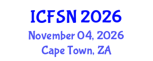 International Conference on Food Science and Nutrition (ICFSN) November 04, 2026 - Cape Town, South Africa International Conference on Food Science and Nutrition (ICFSN) November 04, 2026 - Cape Town, South Africa