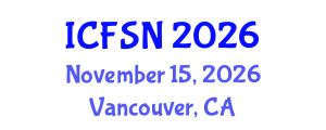 International Conference on Food Science and Nutrition (ICFSN) November 15, 2026 - Vancouver, Canada International Conference on Food Science and Nutrition (ICFSN) November 15, 2026 - Vancouver, Canada