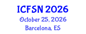 International Conference on Food Science and Nutrition (ICFSN) October 25, 2026 - Barcelona, Spain